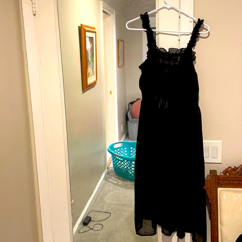 NWT Black sheer dress size 10